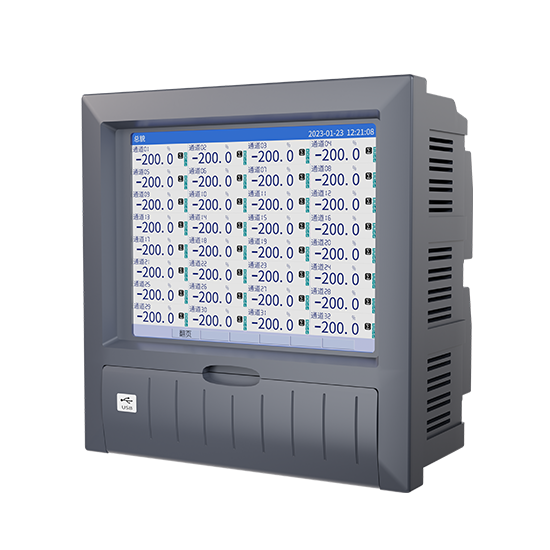 J9.COMMIK-R8000D 1-40路 10.4英寸 彩屏 无纸记录仪 USB